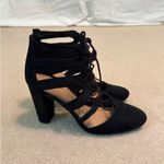 Christian Sirianio Christian Siriano Black Heels Lace-Up Photo 1
