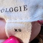 Anthropologie  Mustard Yellow Floral Linen Blend High Rise Shorts Womens XS Photo 4