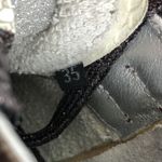 P448 New Skate Snakeskin Print Leather High Top Sneaker Glitter Laces Sz 35/US 5 Photo 9