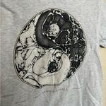 American Vintage Vintage 90s Yin-Yang Animal Graphic Tee Shirt Sz Womens Small in Grey Photo 1