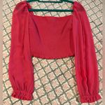 Aritzia Wilfred Hot Pink Saga Blouse Photo 2