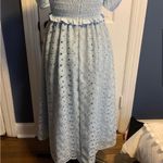 Rachel Parcell  Blue Lace Smocked‎ Waist Dress Size XS Photo 5