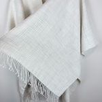 New Mersea Classic Travel Wrap Sea Salt Cream Travel Pillow Bag OS Fringe Shawl Size undefined Photo 10
