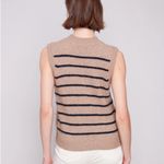 Striped Sleeveless Sweater Vest Photo 3