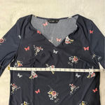 F&F  Floral Mini Dress - Navy and Pink Photo 3