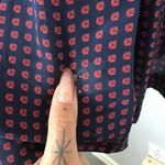 Anthropologie Maple Navy Silk Dress Photo 9