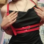 Red Underbust Double Harness Belt New Photo 5