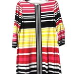 London Times  Sheath Dress 12 Vibrant Stripes Geometric Bold Career Modern Chic Photo 14