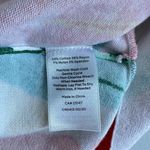 Talbots  Sweater Womens Size M Side Tie Double V-Neck Floral Hibiscus Tropical Photo 6