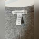 Ambiance Apparel  Gray Scoop Neck Cotton Spandex Short Sleeve Chico Top - Size 1X Photo 8