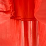 Be.You.tiful coral pleated boho tie waist lined maxi skirt M peasant festival Pink Size M Photo 5