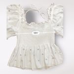 Hill House Home Jeweled Jammie Top Size XS White Photo 4