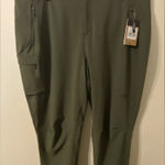The North Face NWT  Womens Bridgeway Ankle Pants Olive‎ Green Zip Pockets Size 24 Photo 0
