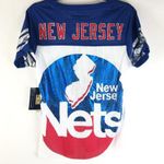 Nba  New Jersey Nets Womens Jersey Top Harwood Classics White Blue M Photo 1