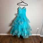 Mac Duggal  Y2K Aqua formal ball gown 61405H Photo 4
