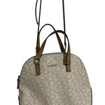 Calvin Klein Beige and Brown Satchel Photo 1