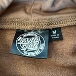 Santa Cruz Scattered Butterfly Brown Cropped Hoodie Womens Medium Photo 4