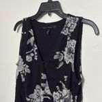 White House | Black Market floral covered button mesh bodysuit Photo 3