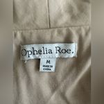 Ophelia Roe  Belted Open Front Jacket Size Medium Lightweight Long Sleeve Photo 3