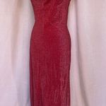 All that jazz Vintage 1990s Red Sparkle Formal Maxi Dress L Large Photo 1