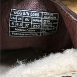 UGG  Isabella Brown Suede Sheepskin Lined Clogs/Mules - Size 6 Photo 5