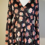 ASOS NWT! Design Maternity Exclusive Long Sleeve Wrap Top In Rose Print Size 8 Photo 0