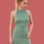 Romwe Solid Halter Bodycon Dress Photo 3