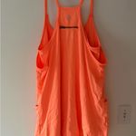 Free People FP Movement Hot Shot Mini Dress in Neon Coral Orange Size Large Photo 9