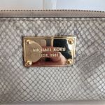 Michael Kors Snake Embossed Zip Around Wallet Wristlet Photo 5