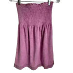 Aeropostale  Women's Smocked Strapless Short Dress Purple Size S Photo 6
