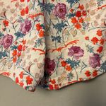 Ann Taylor  white and purple floral high waisted side zip dressy shorts size 8 Photo 16