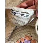 ZARA  Crochet Granny Square Ribbed Cropped Top Size XS/S‎ Photo 4
