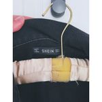 SheIn Western Fringe Black Denim Jacket Small Cowgirl Retro Biker Festival Grunge Photo 5