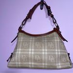 Dooney & Bourke East West Slouch Small Hobo Shoulder Bag Logo Y2K Plaid Vintage Photo 6