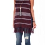 BB Dakota 💕💕 Mercer Turtleneck Striped Fringe… Photo 7