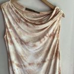 Enza Costa One Shoulder Tie Dye Jersey Dress Tan Photo 4