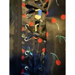 Adore Me Black red Cherry Lace Corset Halter Style boho Y2K rockabilly fairy S Photo 4