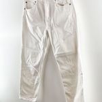 AGOLDE Parker High Rise Button Fly Crop Straight Leg Jeans White 27 / 4 Photo 10