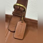 Coach Vintage British Tan Leather Waverly Tote Bag Photo 8