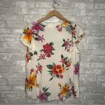 Old Navy  Women’s White Floral V-Neck Top Size XL (RN54023) Photo 6