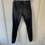 BLANK NYC The Bond Midrise Dark Gray Distressed Raw Hem Skinny Jeans Size 24 NWT Photo 4