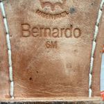 Bernardo Leather Gladiator Sandal Coral color with Silver Hook Detail Photo 3