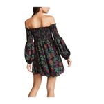 Likely Manning Smocked Off The Shoulder Floral Printed Mini Dress XS Photo 2