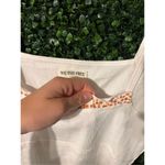 Free People We The Free Secrets Tee Tank Sz Large NWOT Cream Floral Cropped Photo 2