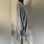 🤍BETTY & CO. Tassel Fringe Knit Shawl Wrap🤍 ~One Size Gray Size undefined Photo 4