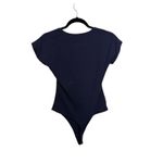 Aritzia Babaton Bodysuit Womens Large Original Contour Squareneck Navy Blue Photo 1