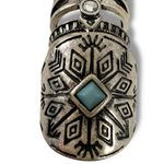 Free People Count Your Lucky Stars Ring Set in Silver Blue Western Bohemian NWT Photo 2