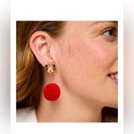 Disney  Official Minnie Mouse Red Pom Pom Dangle Earring,NWT Photo 3