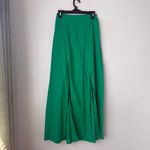 The Lulo Project Marti Green Double Slit Maxi Skirt S Photo 5