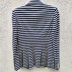 Ralph Lauren Long Sleeve Striped Notch Lapel Blazer Jacket Blue White Women's 10 Photo 2
